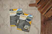design modern construction flyer and postcard withn 3h