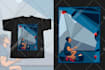 make eyecatching cartoon tshirt design for merch or brand