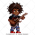 draw pixel art illustration or background