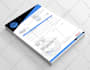 design professional invoice template word, excel and PDF