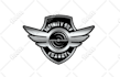 design professional aviation, airplane logo badge patch