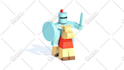 create low poly 3d models for games, web, or animation