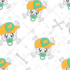 design hand drawn seamless pattern for kids