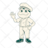 draw retro vintage illustration cartoon character