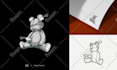 do custom vintage hand drawn logo illustration design