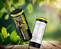 create premium energy drink label, bear can label with 3d