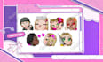 draw your custom pngtuber avatar for vtuber in anime style