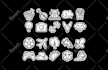 create hand drawn doodle icons, illustrations, stickers