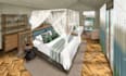 create a hand drawn interior sketch or illustration