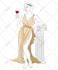 draw feminine and elegant custom line art design in 24 hours