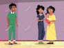 create flat vector illustration for you character or children book
