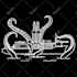 motorcycles silhouette for custom metal art