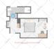 make bedroom interior illustration, sketch