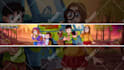 draw a cartoon minecraft banner for youtube or social media