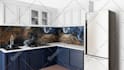 design kitchen, bathroom, livingroom interior 3d and render