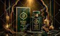 create luxury perfume label and packaging design with 3d mockup