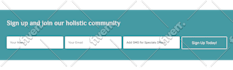 add mailchimp sign up form within 1 hour