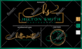 design luxury feminine signature logo branding kit