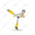 drawing robot cyborg or cartoon character design