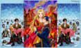 create stunning vintage stained glass posters