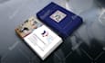 design a modern luxury business card with qr code for you