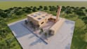 design mosque or islamic interior with realistic 3d rendering