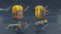 create low poly 3d models for games or animation