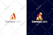 make an unique animal logo design colorful and gradient