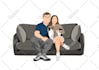 design a sophisticated minimalist vector portrait for any special occasion