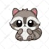 draw cute and kawaii animal vector illustration