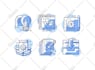 create outline,crisp vector line svg icon set
