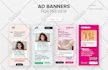 design 6 professional web banners for ads