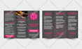 design a clean professional trifold or bifold brochure