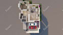 do professional autocad 2d floor plan design
