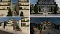 render your buildings in lumion or d5 and draw your 2d plans
