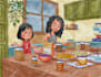 create hand painted watercolor children book illustrations