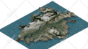 design a professional 3d map, terrain, or landscape