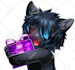 draw a furry icon in pixel art and normal style