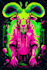 create a cyberpunk character cartoon, anime or illustration