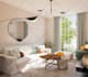 do 3d interior design of your living room and a 3d rendering
