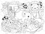 make colouring pages for kids with complex pattern for kdp