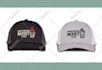 design cap hat artwork, badge and mockup