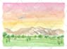 paint a detailed watercolor illustration of your property or venue