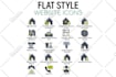 design icons set for web and app