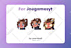 draw custom chibi twitch emotes and sub badges