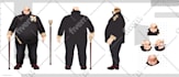 draw cool character sheet and design concept in anime style