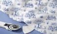 hand draw toile de jouy patterns for a unique seamless textile design