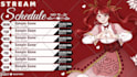 design custom anime or vtuber schedule design