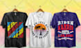 create typography, vintage, custom or bulk t shirt design