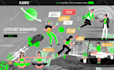create custom flat illustrations for business websites and apps